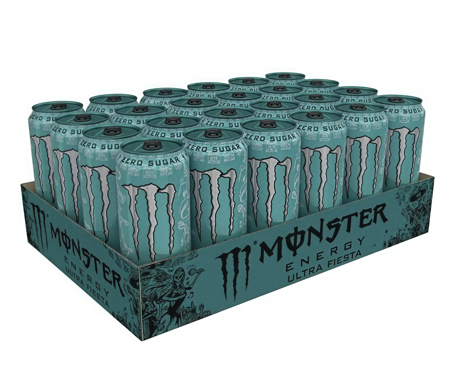 16oz Sugar-Free Energy (15 Cans) - Caffeine, Zero Cal