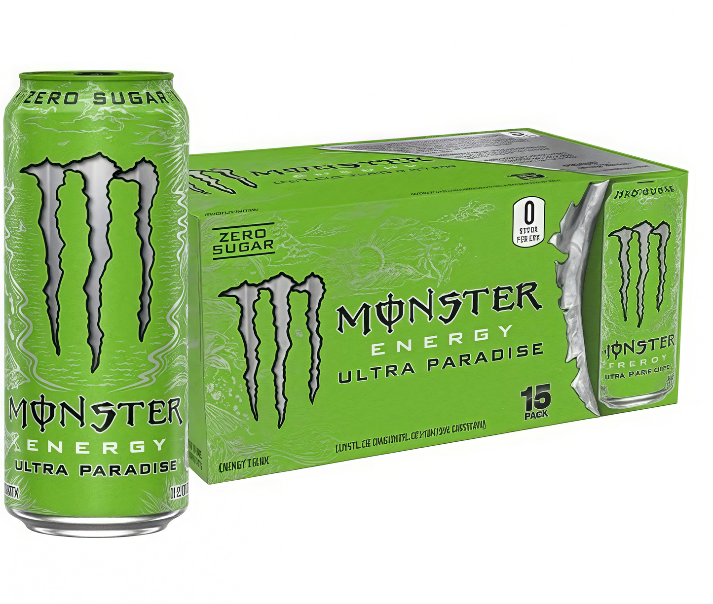 16oz Sugar-Free Energy (15 Cans) - Caffeine, Zero Cal