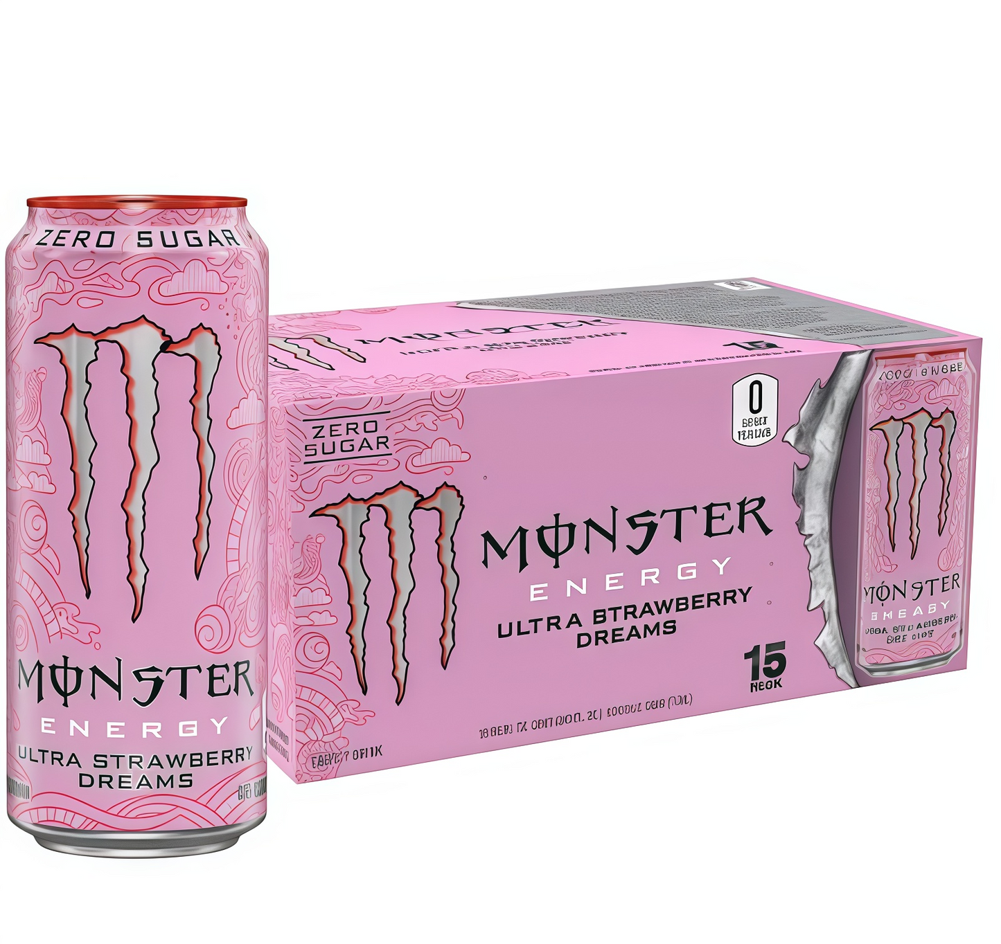16oz Sugar-Free Energy (15 Cans) - Caffeine, Zero Cal