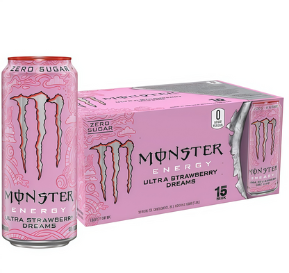 16oz Sugar-Free Energy (15 Cans) - Caffeine, Zero Cal