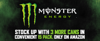 16oz Sugar-Free Energy (15 Cans) - Caffeine, Zero Cal