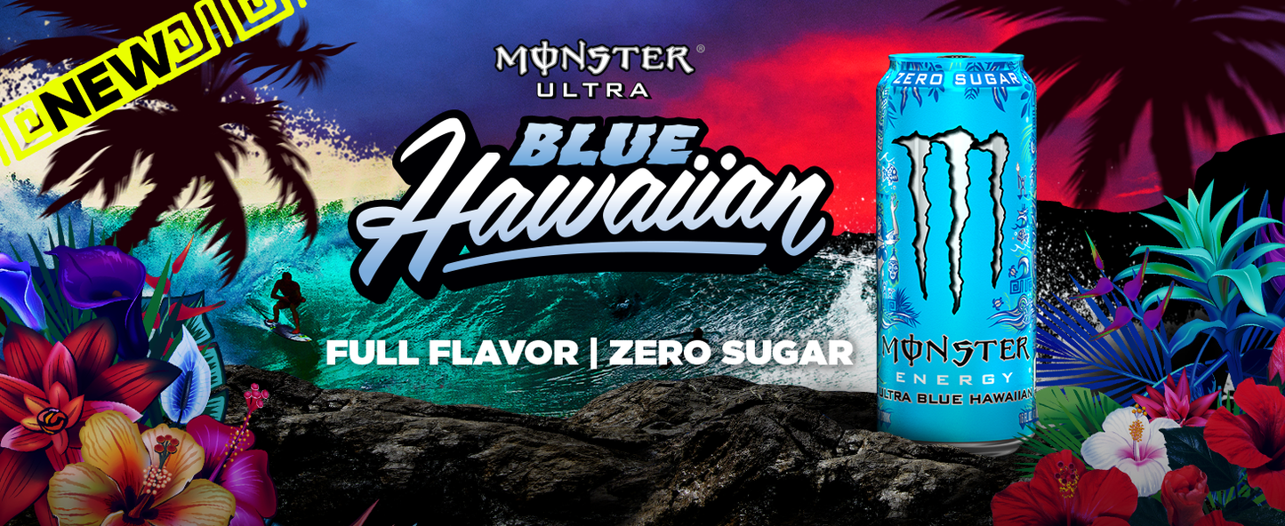 16oz Sugar-Free Energy (15 Cans) - Caffeine, Zero Cal