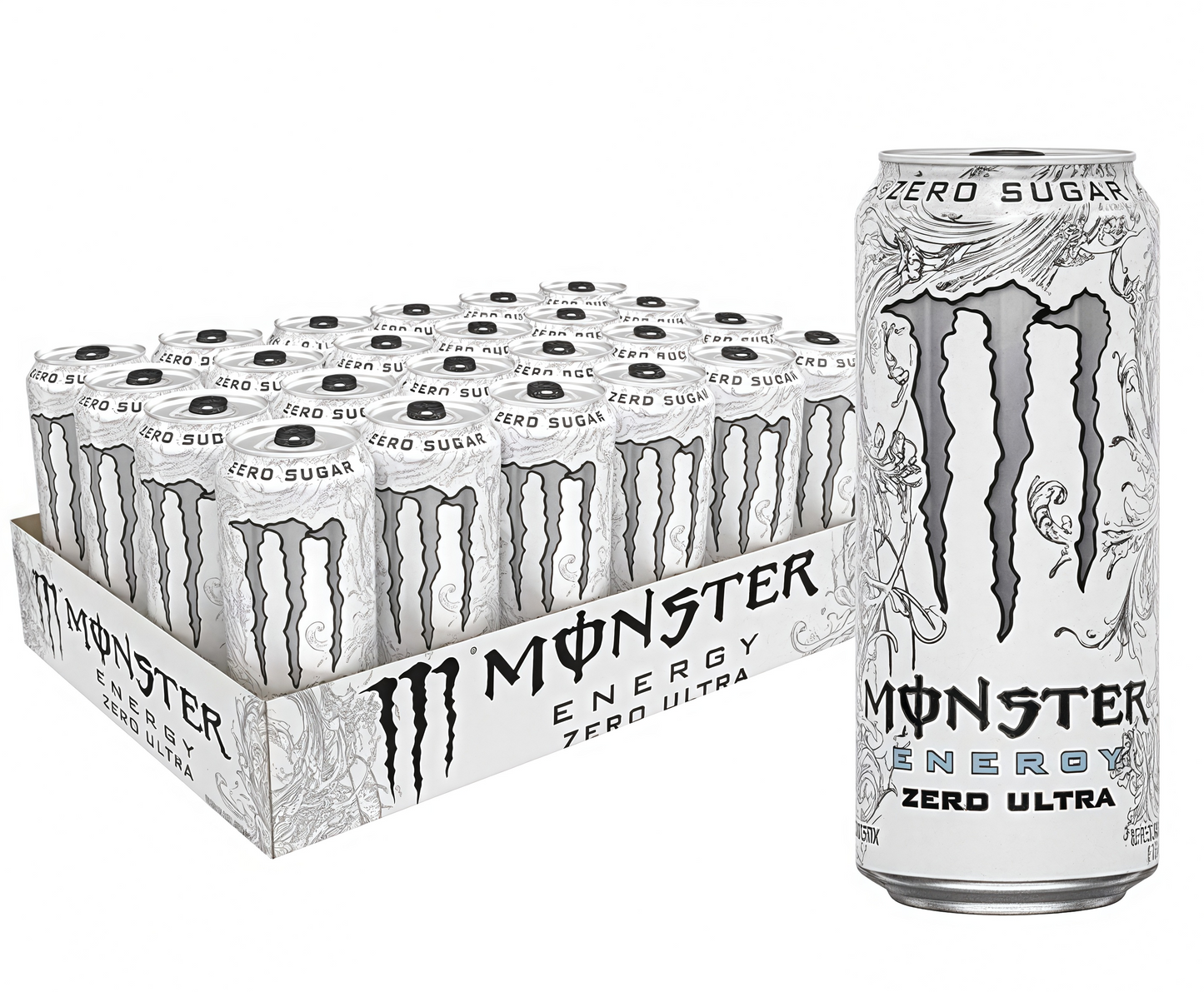 16oz Sugar-Free Energy (15 Cans) - Caffeine, Zero Cal