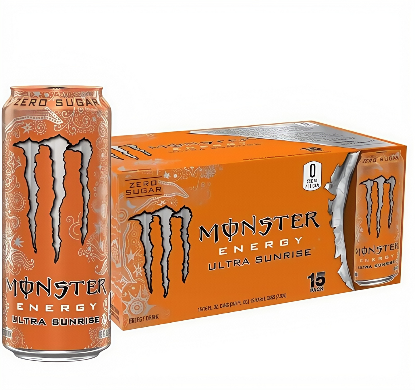 16oz Sugar-Free Energy (15 Cans) - Caffeine, Zero Cal