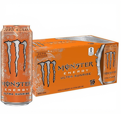 16oz Sugar-Free Energy (15 Cans) - Caffeine, Zero Cal