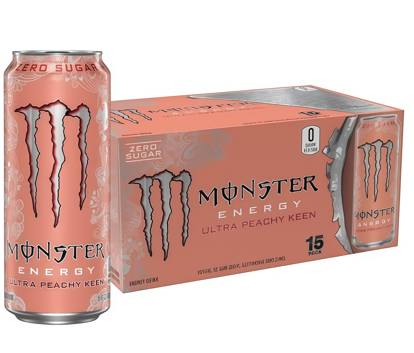 16oz Sugar-Free Energy (15 Cans) - Caffeine, Zero Cal