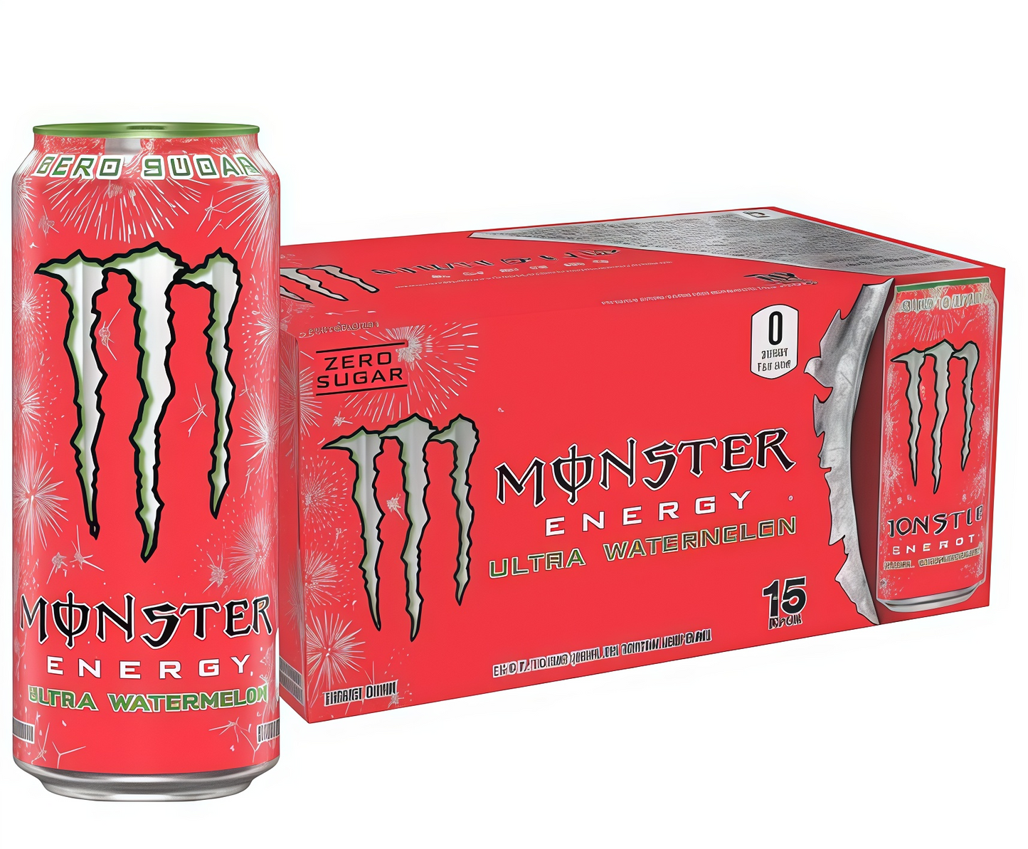 16oz Sugar-Free Energy (15 Cans) - Caffeine, Zero Cal