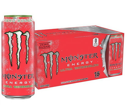 16oz Sugar-Free Energy (15 Cans) - Caffeine, Zero Cal