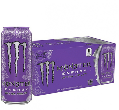 16oz Sugar-Free Energy (15 Cans) - Caffeine, Zero Cal