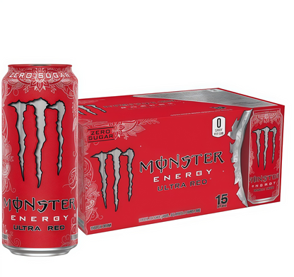 16oz Sugar-Free Energy (15 Cans) - Caffeine, Zero Cal